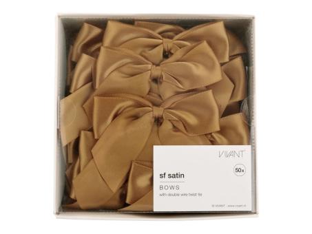 Schleife Satin am Drahtclip 50 St/Box  B8 H6cm 