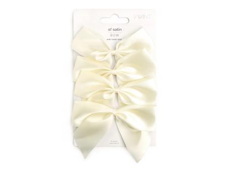 Schleife Satin am Draht 4St auf VK-Blisterkarte B12 H10cm B12 H10cm