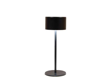 Tischlampe LED rund warmweiss dimmbar m Akku u USB Ladekabel H22 B5cm