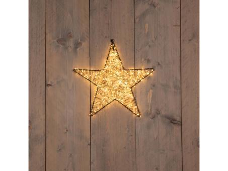 Stern Metall 300 Lichter warmweiss outdoor dimmbar m Timer u Flash Funktion D36cm (+5mr)