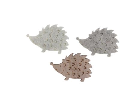 Igel Filz z streuen 3Mod 60St/Box B5 H3,5cm