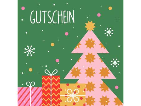 Gutschein any time quadratisch 12St m Kuvert u Kontroll-Streifen B120 H120mm