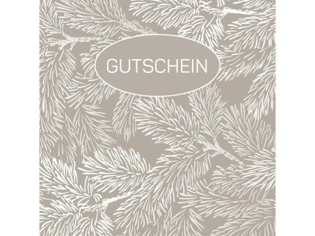 Gutschein any time quadratisch 12St m Kuvert u Kontroll-Streifen B120 H120mm