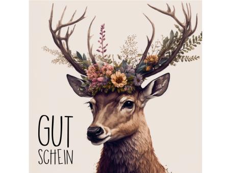 Gutschein any time quadratisch 12St m Kuvert u Kontroll-Streifen B120 H120mm