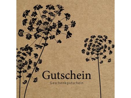 Gutschein any time quadratisch 12St m Kuvert u Kontroll-Streifen B120 H120mm