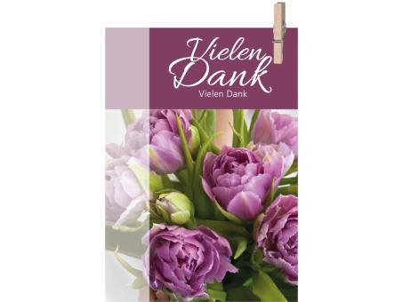 Klammerkarte Mini "VIELEN DANK" daily B52 H74mm