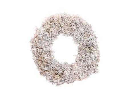 Kranz Igelmoos präpariert D35cm white washed 