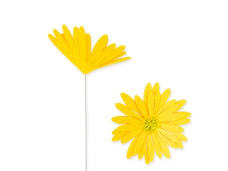 Stecker Filz Blume a Draht 4 St/Pack D17,5 Draht 40cm