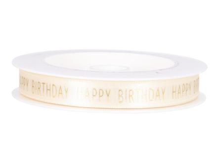 Band Satin Happy Birthday 15mm 18mr 15mm 18mr