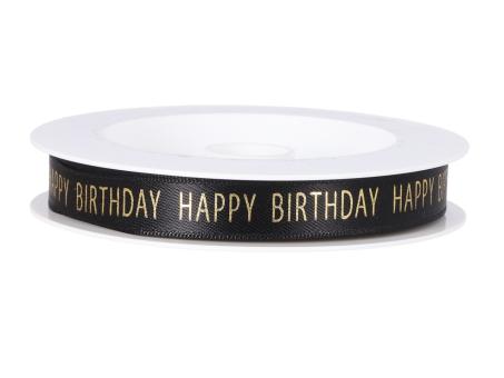 Band Satin Happy Birthday 15mm 18mr 15mm 18mr