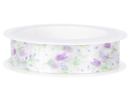 Band Organza Tulpe m formst. Kante 25mm 18mr 25mm 18mr