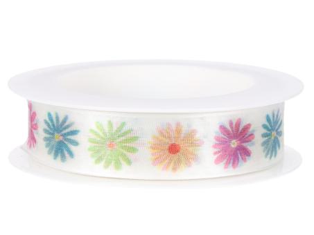 Band Organza Blüten m formst. Kante 25mm 18mr 25mm 18mr