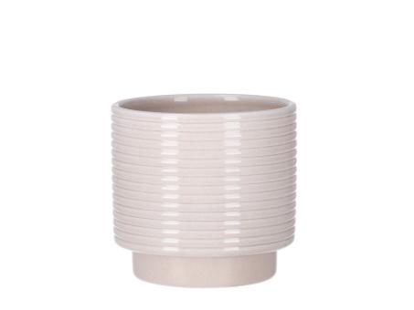 Kübel Rings D10,5cm lasur creme