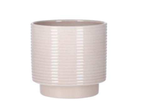 Kübel Rings D12,5cm lasur creme D13 H12,5cm