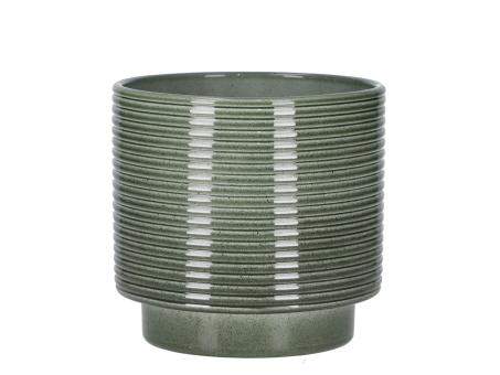 Kübel Rings D12,5cm lasur grün moos D13 H12,5cm