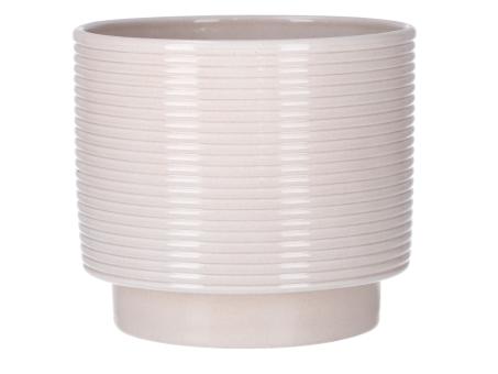 Kübel Rings D16,5cm lasur creme D16,5 H15cm