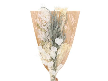 Trockenblumen Bouquet 150g/Bd 
weiss grün L60-70cm