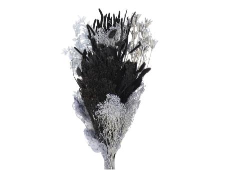 Trockenblumen Bouquet 150gr/Bd schwarz grau L60-70cm