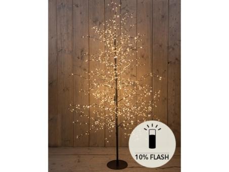 Lichtbaum 180cm LED 1500 Lichter Flash warmweiss dimmbar m Timmer H180cm