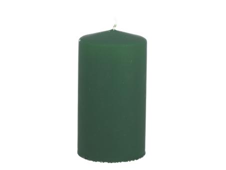 Stumpen Samt H130 D70 jägergrün Safe Candle ca. 61Std Brenndauer D7 H13cm