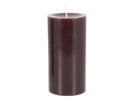 Kerze Chalet H140 D70 siena  ca. 75Std Brenndauer Safe Candle Cello D7 H14cm