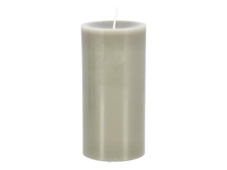 Kerze Chalet H140 D70 schilfgrün  ca. 75Std Brenndauer Safe Candle Cello D7 H14cm