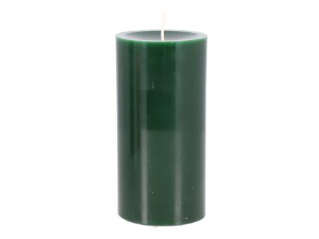 Kerze Chalet H140 D70 jägergrün  ca. 75Std Brenndauer Safe Candle Cello D7 H14cm