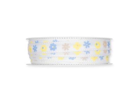 Band Blütendruck 15mm 18mr 100% Polyester 15mm 18mr