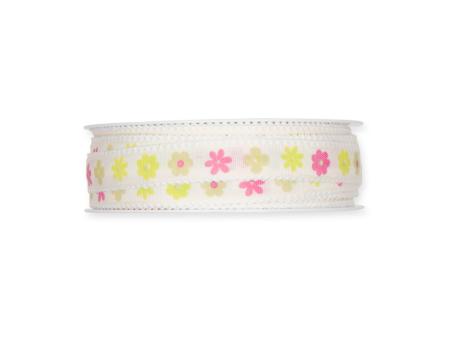 Band Blütendruck 15mm 18mr 100% Polyester 15mm 18mr