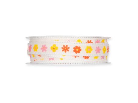 Band Blütendruck 15mm 18mr 100% Polyester 15mm 18mr