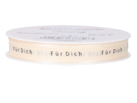 Band Leinenoptik Für Dich m formst. Kante 15mm 18mr 15mm 18mr