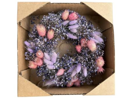 Kranz Trockenblumenmix Lagurus 3fb D20cm D20cm