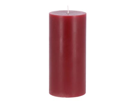 Edelkerze Smooth durchgefärbt H130 D60 rot ca. 54Std Brenndauer D6 H13cm