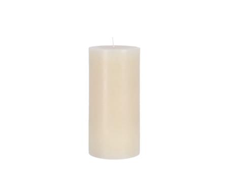 Edelkerze Smooth durchgefärbt H200 D100 wollweiss ca. 122 Std Brenndauer D10 H20cm