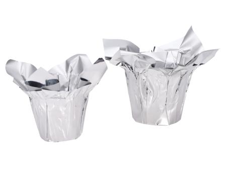 Übertopf Einschlagpapier metallic beidseitig farbig   