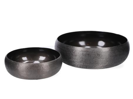 Schale Aluguss Black Nickel  D25 H8,5cm