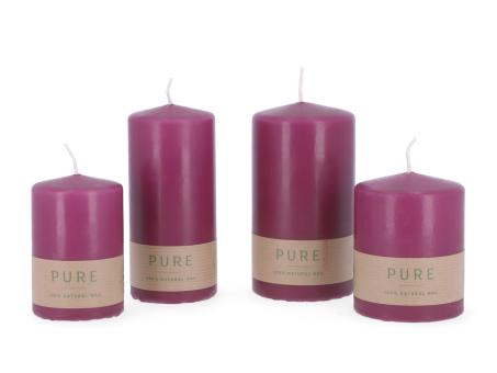 Stumpen Pure H90 D60 erika Safe Candle ca. 33Std Brenndauer   