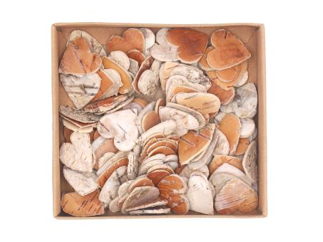 Herz Birke Streuherzen Box 100ST  D2,5cm