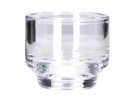 Teelichtglas schwer D8 H6,5cm Hot Cut  D8 H6,5cm