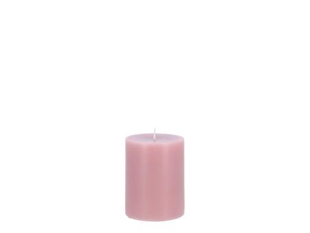 Edelkerze Smooth durchgefärbt H90 D70 rosa ca. 42Std Brenndauer  